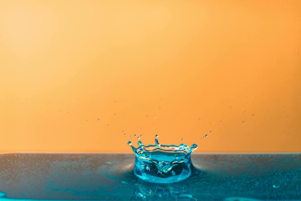 blue water